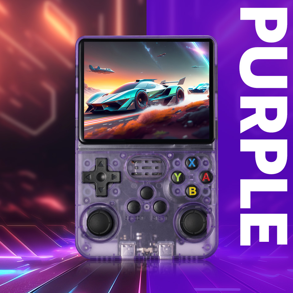 Gaming Console Under 1000 - Purple Rechargeable Retro Handheld Game Console