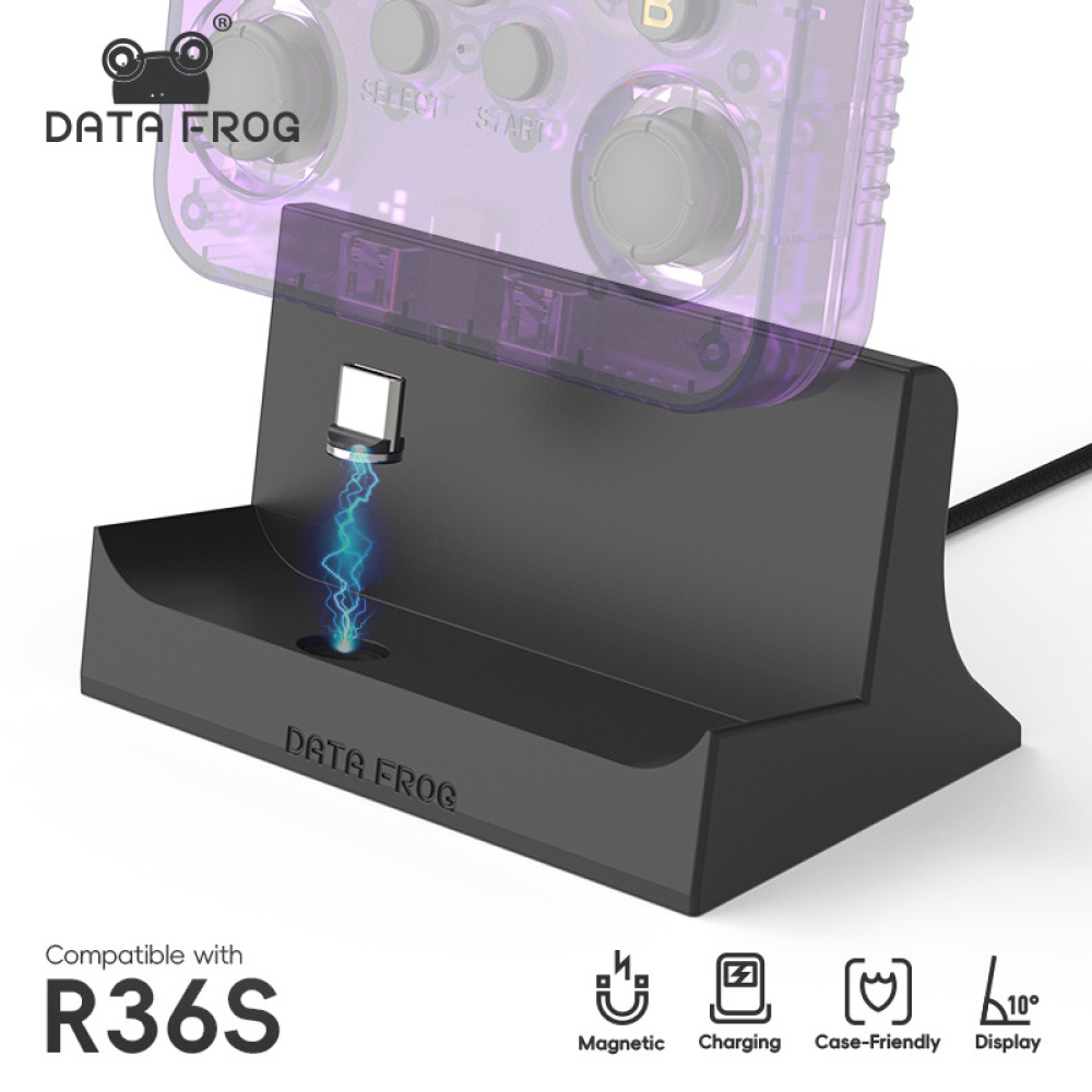 Gaming Console Holder - R36S Gaming Console Magnetic Charging Base