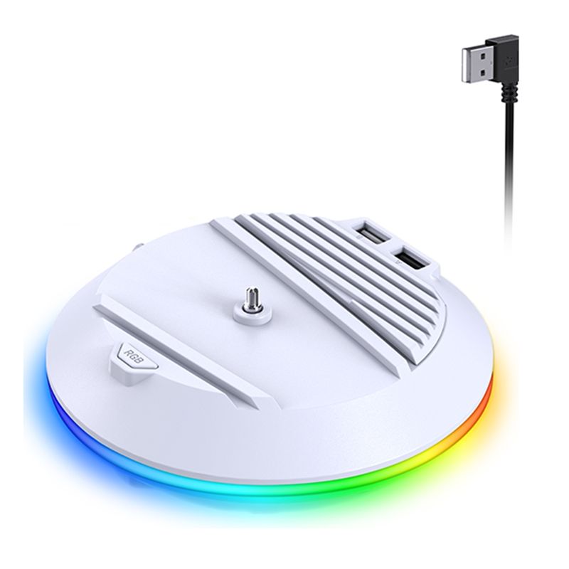 AED7-Vertical Stand With RGB L - Gaming Console Holder 评论和价格